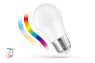 Żarówka kulka E-27 CCT RGB 9W