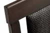 ECTIN Drewniane krzesło wenge tkanina pleciona szara szary/wenge - zdjęcie 2