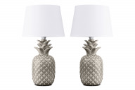 Lampa ananas biała do sypialni 2szt.