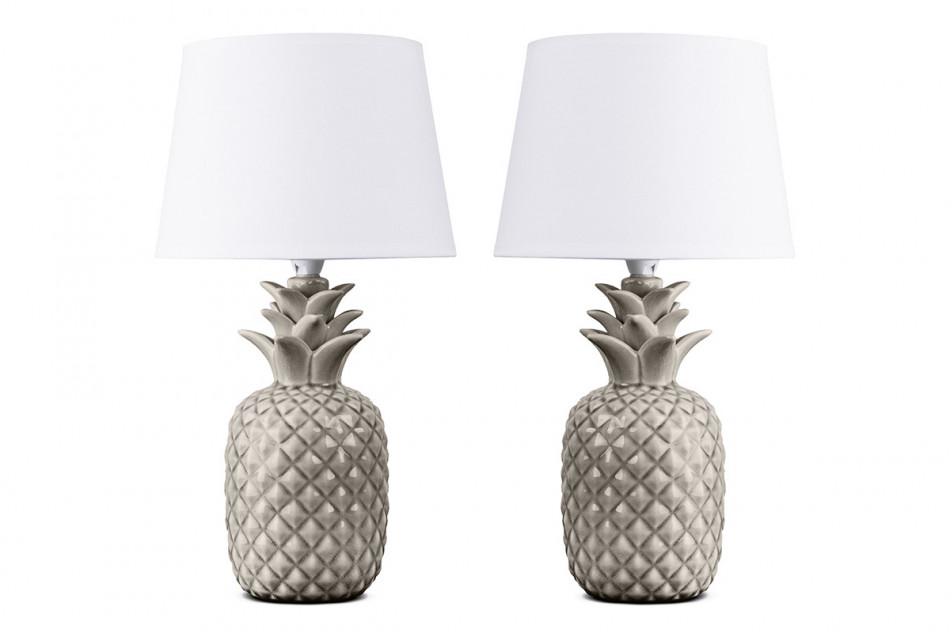 AREDI Lampa ananas biała do sypialni 2szt. biały - zdjęcie 0