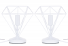 ACOS Lampa stołowa minimalistyczna biała 2 szt. biały - zdjęcie 1