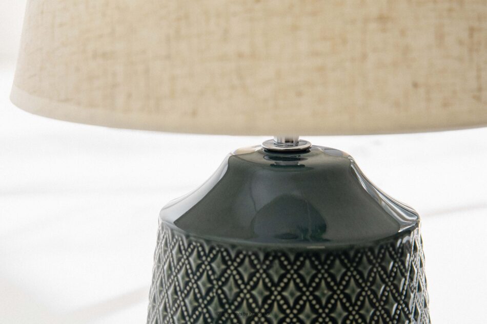 SOPI Lampa stołowa w stylu retro 2szt. beżowy/morski - zdjęcie 12