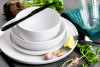 VICTO Zestaw talerzy obiadowych na 6 osób biały biały/matowy - zdjęcie 2