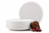 VICTO Zestaw talerzy deserowych na 6 osób biały biały/matowy - zdjęcie 1