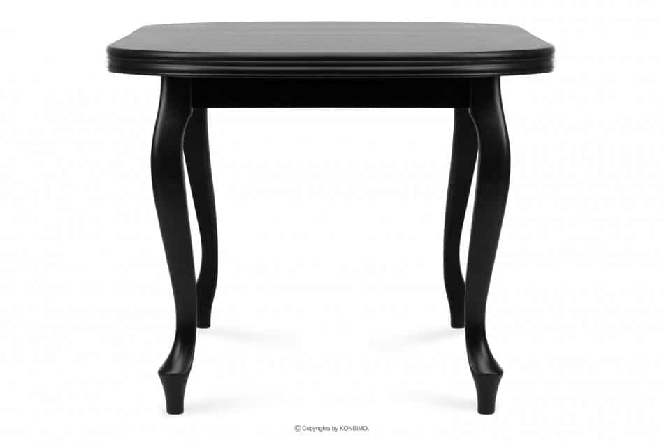 ALTIS Duży stół rozkładany 200 cm vintage czarny czarny - zdjęcie 5