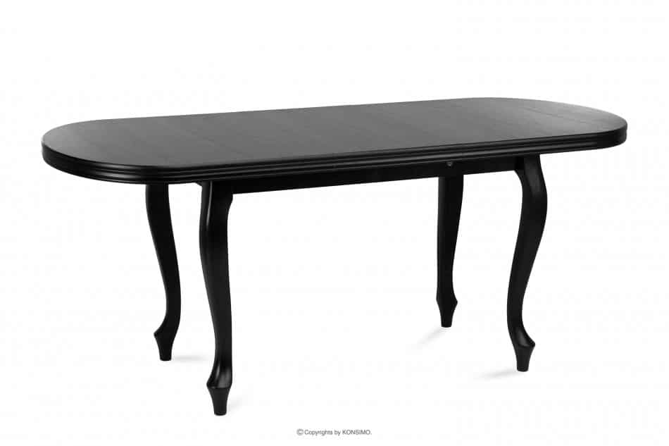 ALTIS Duży stół rozkładany 200 cm vintage czarny czarny - zdjęcie 3