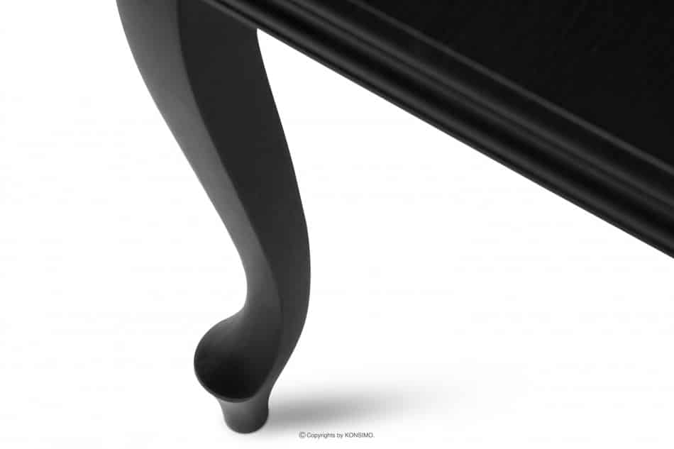 ALTIS Duży stół rozkładany 200 cm vintage czarny czarny - zdjęcie 8