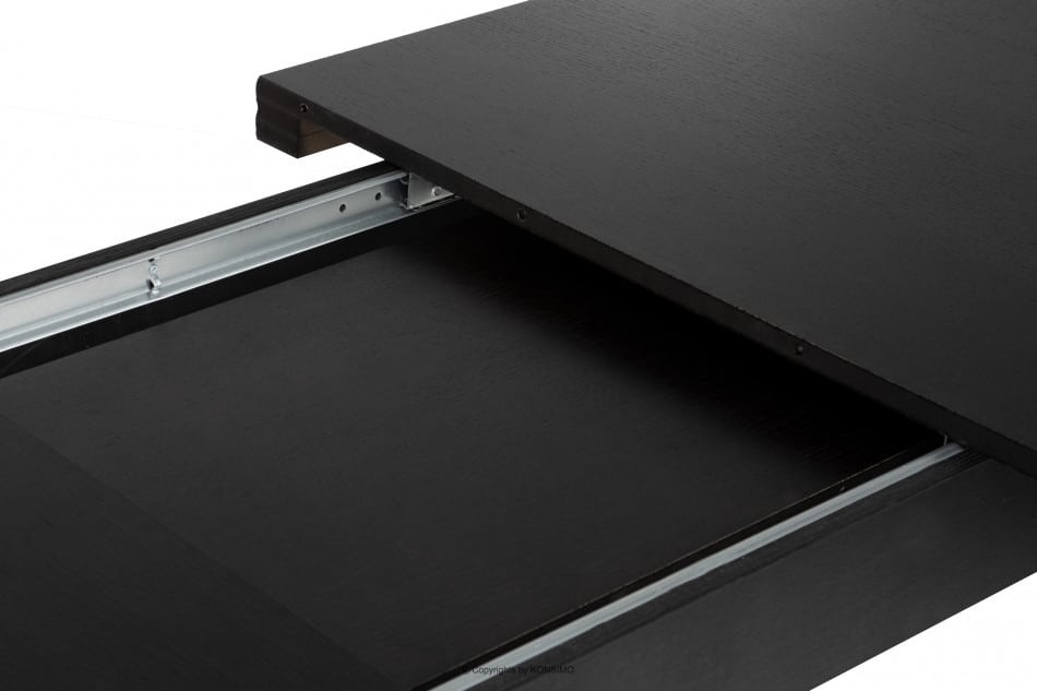 ALTIS Duży stół rozkładany 200 cm vintage czarny czarny - zdjęcie 7