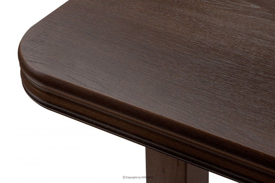 COSPE Duży stół do salonu rozkładany orzech orzech ciemny - zdjęcie 6