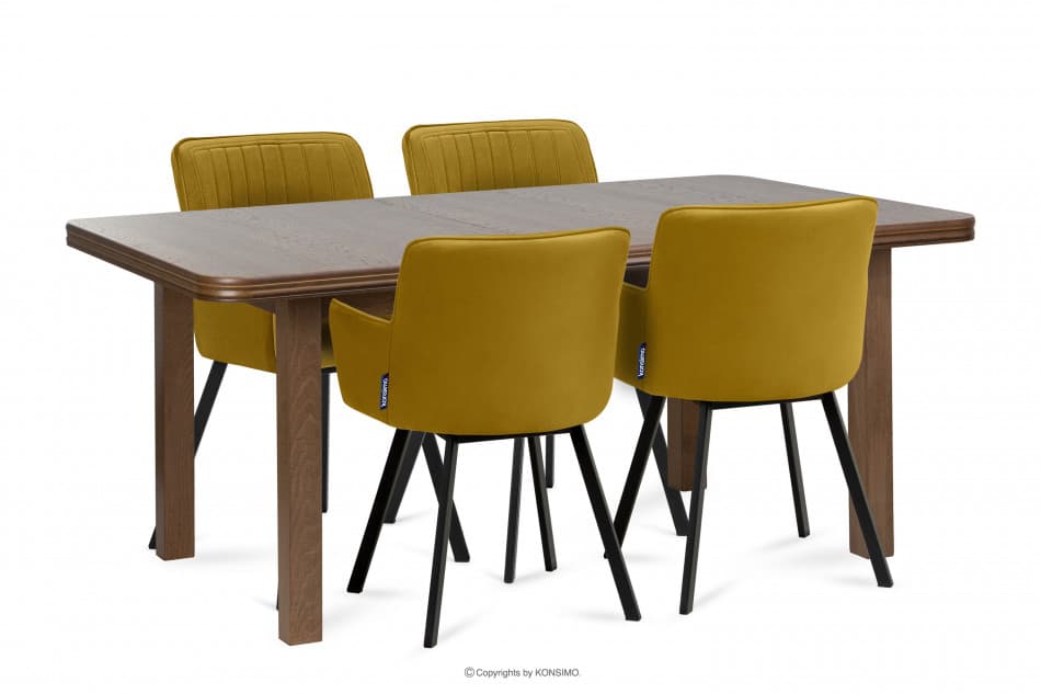 COSPE Duży stół do salonu rozkładany 140 cm lefkas dąb lefkas - zdjęcie 9