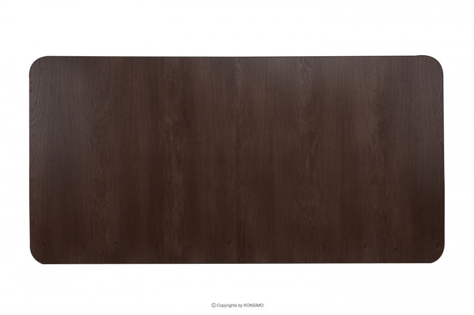 COSPE Duży stół do salonu rozkładany 140 cm orzech orzech ciemny - zdjęcie 7