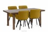 COSPE Duży stół do salonu rozkładany 160 cm lefkas dąb lefkas - zdjęcie 9