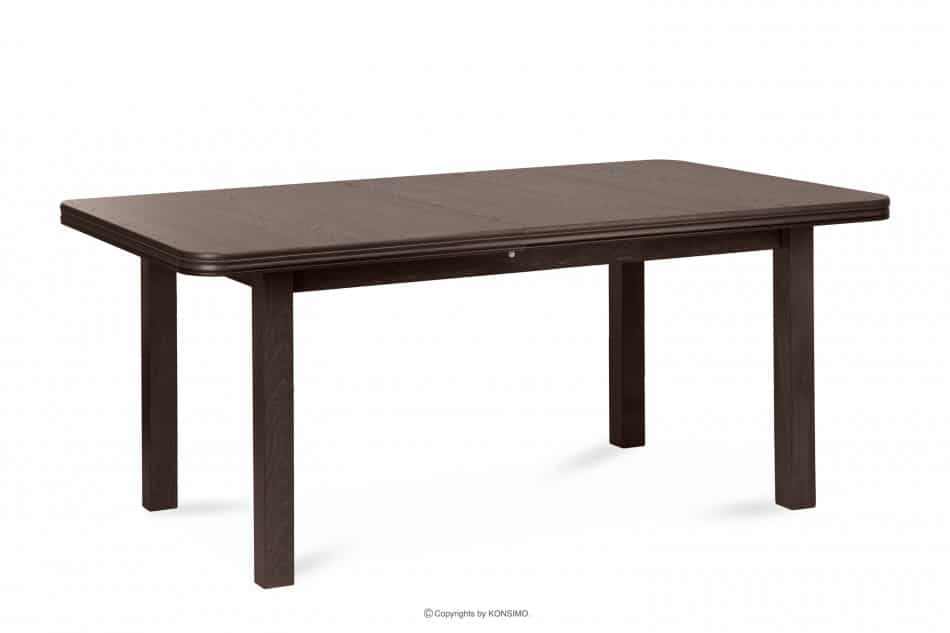 COSPE Duży stół do salonu rozkładany 160 cm orzech orzech ciemny - zdjęcie 2