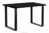 CETO Stół w stylu loftowym matowy czarny czarny - zdjęcie 3