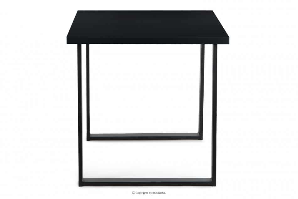 CETO Stół w stylu loftowym matowy czarny czarny - zdjęcie 3