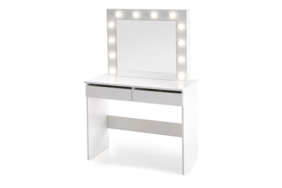 FABIOSO Toaletka z lustrem i oświetleniem biała biały - zdjęcie 0