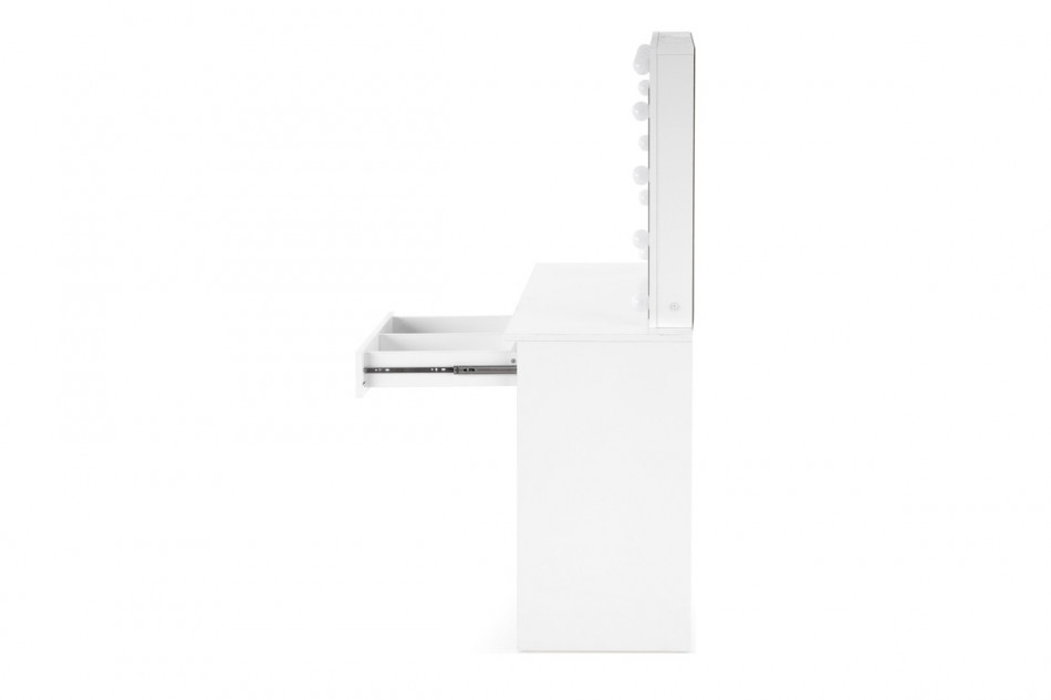 FABIOSO Toaletka z lustrem i oświetleniem biała biały - zdjęcie 6