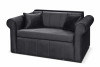 LAVIO Sofa velvet glamour z dodatkowymi poduszkami szara szary - zdjęcie 1