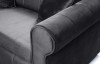 LAVIO Sofa velvet glamour z dodatkowymi poduszkami szara szary - zdjęcie 6