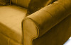 LAVIO Sofa velvet glamour z dodatkowymi poduszkami musztardowa musztardowy - zdjęcie 3