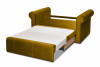 LAVIO Sofa velvet glamour z dodatkowymi poduszkami musztardowa musztardowy - zdjęcie 4