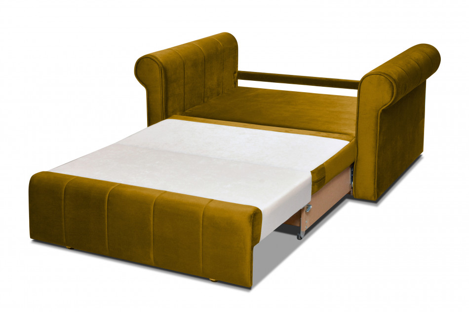 LAVIO Sofa velvet glamour z dodatkowymi poduszkami musztardowa musztardowy - zdjęcie 3
