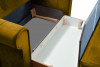 LAVIO Sofa velvet glamour z dodatkowymi poduszkami musztardowa musztardowy - zdjęcie 5