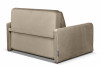 PIRO Prosta sofa 2 osobowa z poduszkami sztruks beżowa beżowy - zdjęcie 4