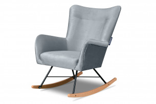 ADDUCTI, https://konsimo.pl/kolekcja/adducti/ Skandynawski fotel uszak bujany niebieski błękitny - zdjęcie