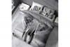 FEROS Bawełniana pościel szara ze słoniem 160x200 cm szary - zdjęcie 5