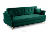 ARIS Sofa na nóżkach rozkładana ciemny zielony zielony - zdjęcie 3