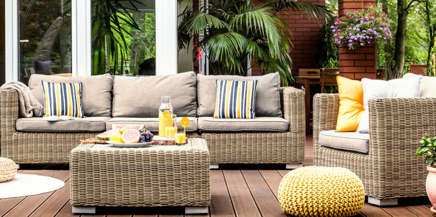 zestaw wypoczynkowy na taras