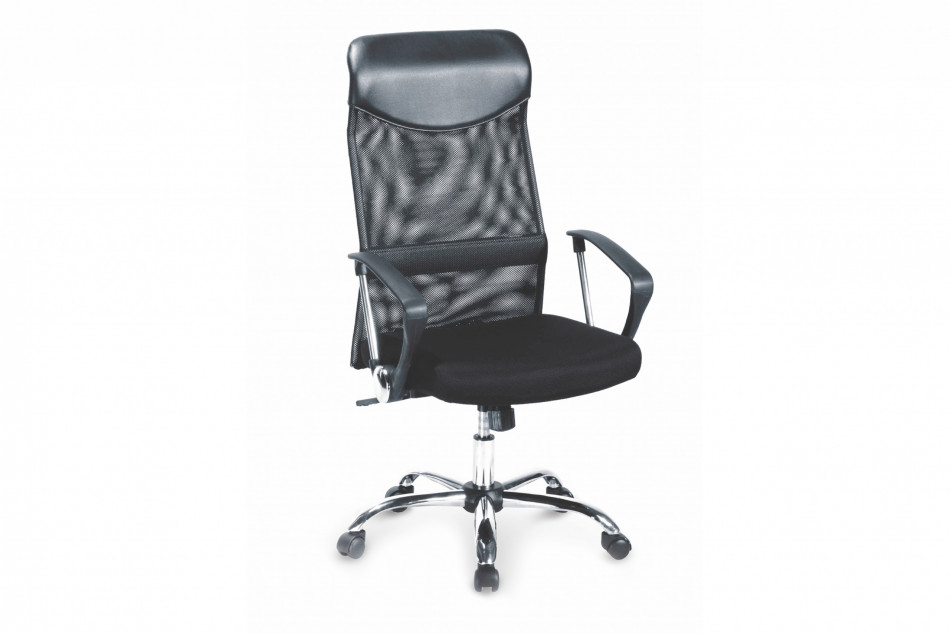 ZALUS Krzesło biurowe z membraną czarne czarny - zdjęcie 0