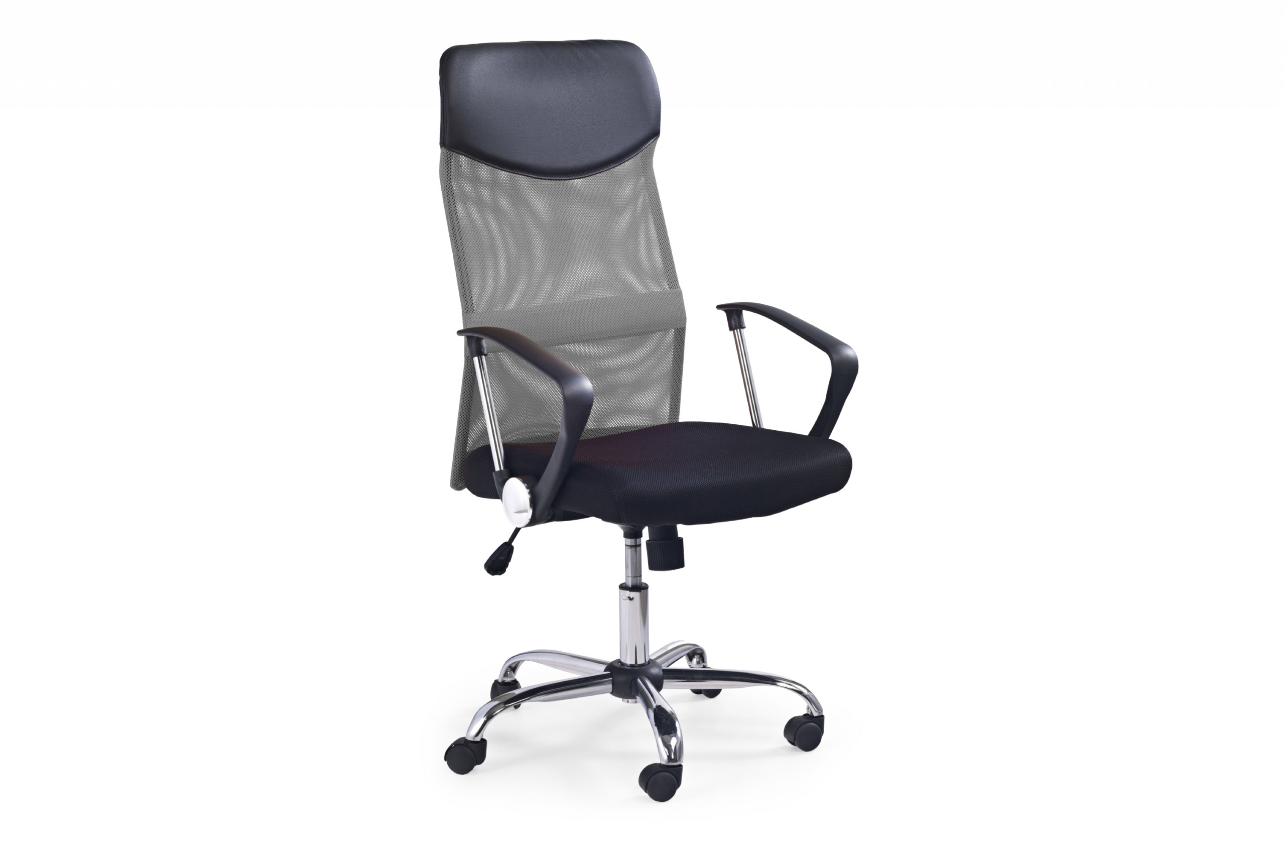 Krzesło biurowe z membraną szare