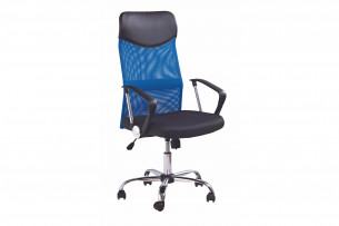 ZALUS, https://konsimo.pl/kolekcja/zalus/ Krzesło biurowe z membraną niebieskie niebieski/czarny - zdjęcie