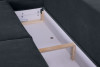 BELMOS Modna sofa welwetowa na nóżkach szara szary - zdjęcie 9