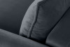 BELMOS Modna sofa welwetowa na nóżkach szara szary - zdjęcie 7