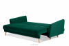 BELMOS Modna sofa welwetowa na nóżkach ciemnozielona ciemny zielony - zdjęcie 6