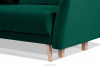 BELMOS Modna sofa welwetowa na nóżkach ciemnozielona ciemny zielony - zdjęcie 8