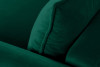 BELMOS Modna sofa welwetowa na nóżkach ciemnozielona ciemny zielony - zdjęcie 7