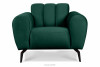 RUBERO Fotel nowoczesny na nóżkach ciemnozielony ciemny zielony - zdjęcie 1