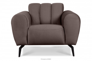 RUBERO, https://konsimo.pl/kolekcja/rubero/ Modernistyczny fotel do salonu na nóżkach brązowy brązowy - zdjęcie
