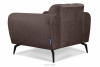 RUBERO Modernistyczny fotel do salonu na nóżkach brązowy brązowy - zdjęcie 5