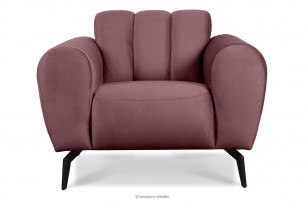 RUBERO, https://konsimo.pl/kolekcja/rubero/ Fotel nowoczesny na nóżkach do salonu różowy różowy - zdjęcie