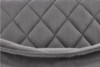RIZA Nowoczesne krzesło tapicerowane na stalowych nóżkach szare szary - zdjęcie 9