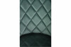 RIZA Nowoczesne krzesło tapicerowane na stalowych nóżkach butelkowa zieleń ciemny zielony - zdjęcie 9