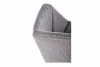AFFINI Fotel kubełkowy na stalowych nóżkach szare szary - zdjęcie 6