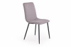 BELI Krzesło tapicerowane z przeszyciami szare szary - zdjęcie 1