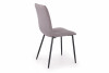 BELI Krzesło tapicerowane z przeszyciami szare szary - zdjęcie 2