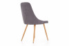 NUBILI Skandynawskie proste krzesło tapicerowane szare ciemny szary - zdjęcie 4